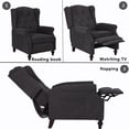 thumbnail image 5 of IPKIG Small Manual Push Back Recliner Chair with Massage, Heating, and Side Pockets, Tufted Upholstered Sofa for Living Room in Blue Gray, 5 of 8