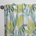 thumbnail image 3 of Designart 'Tropical Botanicals On White II' Mid-Century Modern Curtain Panel, 3 of 5