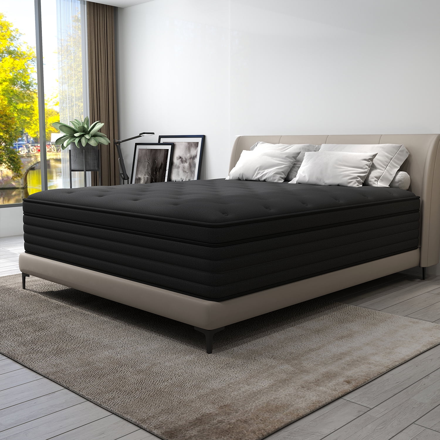 12 Inch Twin Size Medium Firm Hybrid Mattress Thickness Bed In A Box