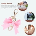 thumbnail image 5 of Bow Keychain Ribbon Holder Backpack Wrinkle Pink Miss, 5 of 5