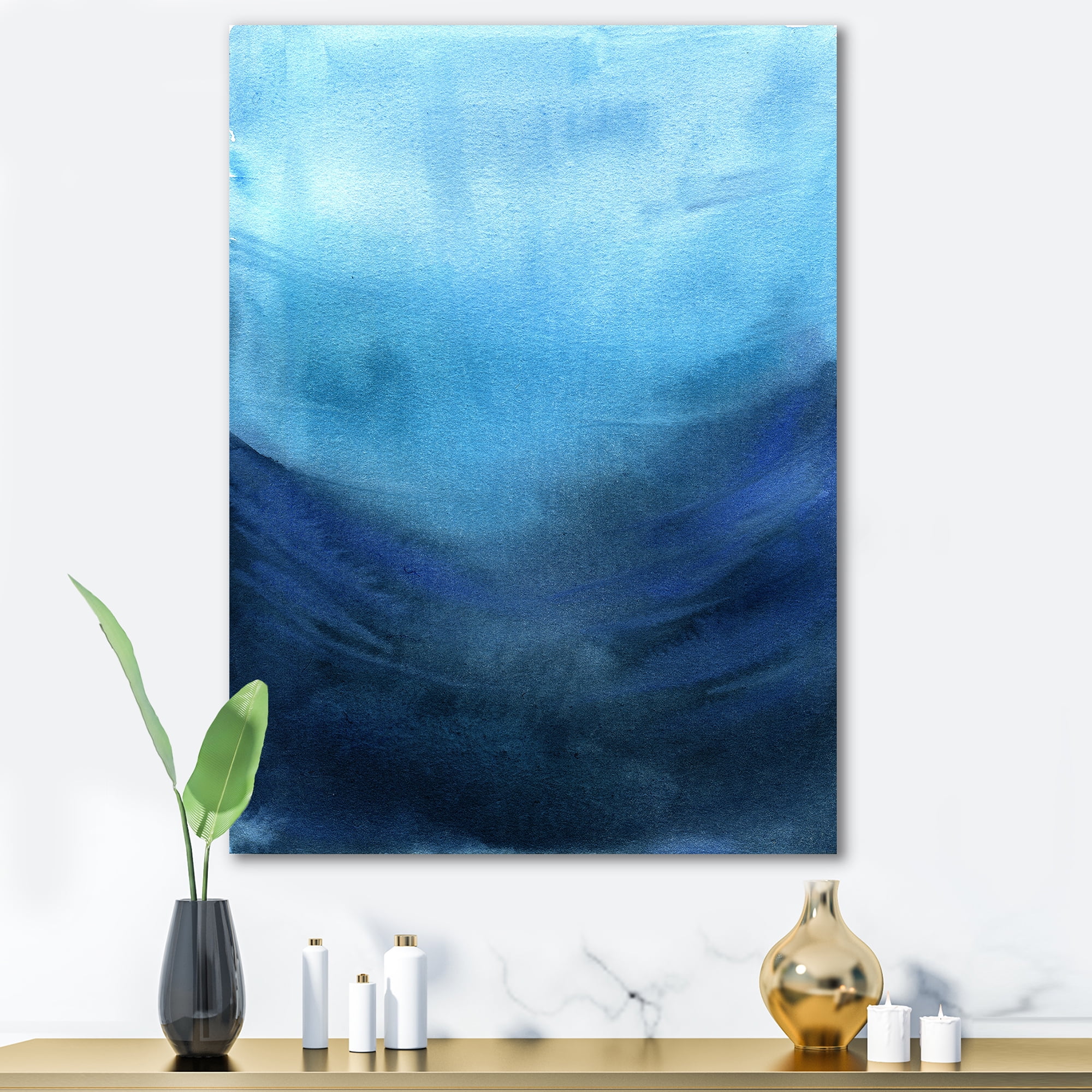 Designart ' Aquatic Underwater Compostion ' Nautical & Coastal Canvas Wall Art Print