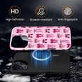thumbnail image 3 of Magnetic Case for iPhone 16 Pro, Compatible with Magsafe PC Hard Shell Silicone Inner Bumper Anti-Scratch Full-Body Cover Shockproof Slim Design Striped Pink Bow, 3 of 7