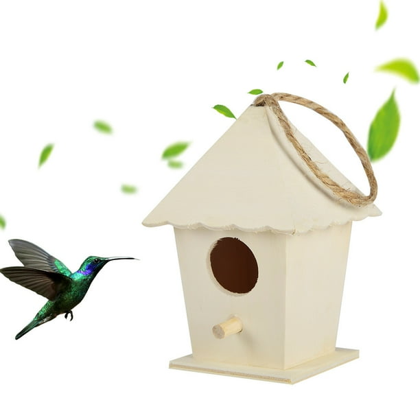 Utoimkio Outside Wooden Bird House, Ventilation Hanging Bird House for