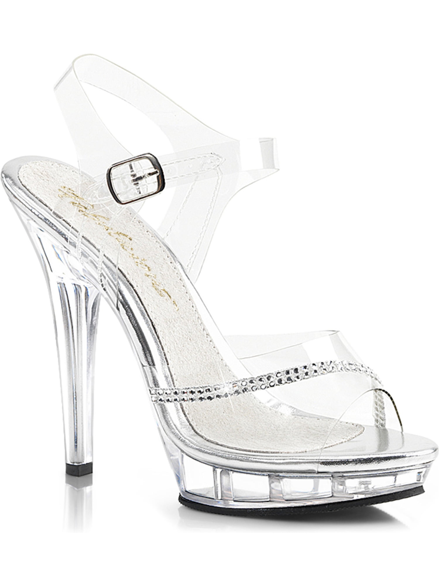 clear pageant heels