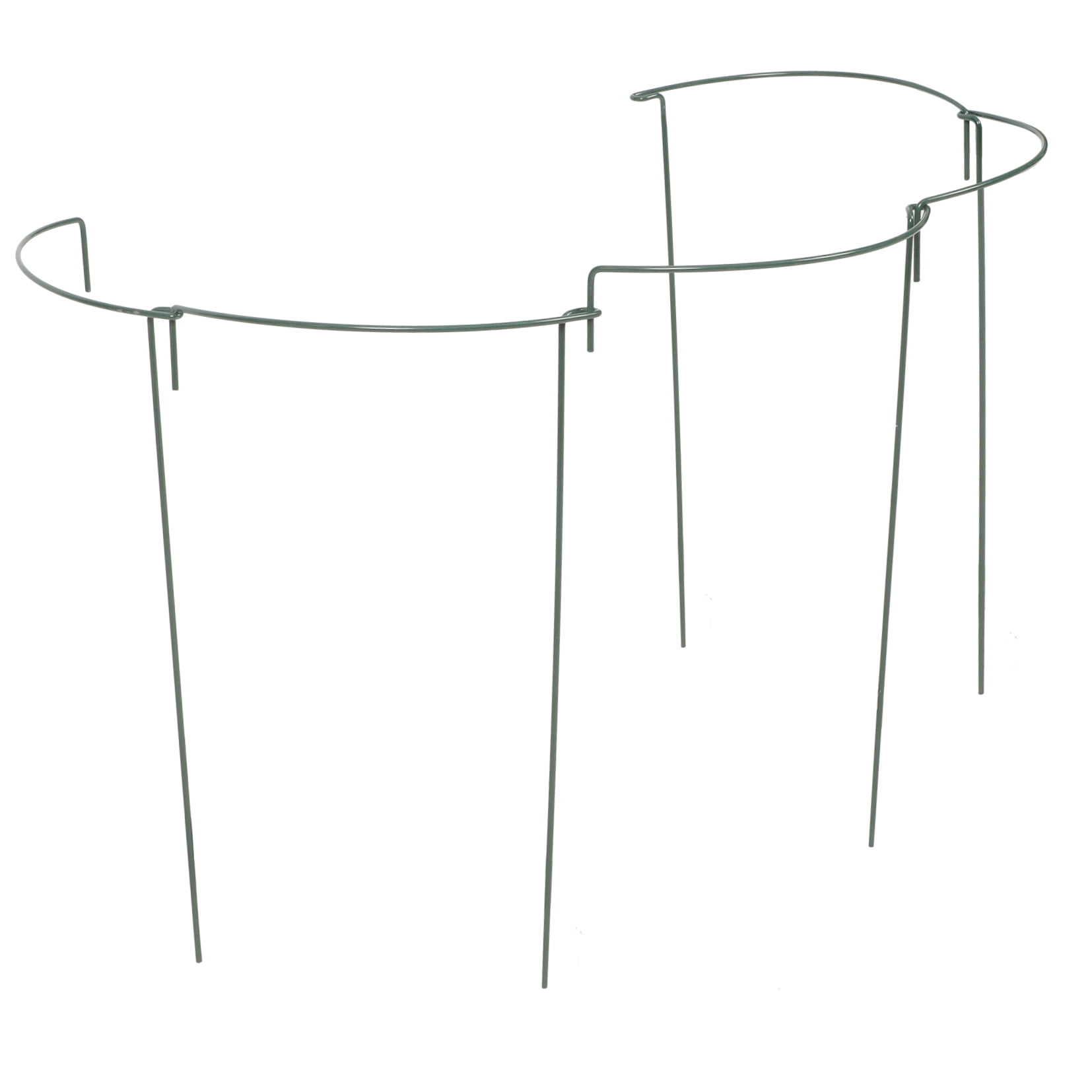 OUNONA 5 Pcs Plant Supports Plant Stakes 40.10X23.30X1.30CM Green