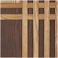 thumbnail image 6 of DecMode Brown Wooden Carved Two-Toned Striped Geometric Wall Decor (2 Count), 6 of 15