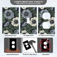 thumbnail image 3 of Yayeee Blank Wall Plate Cover 1-Gang 4.5"x2.7" Home Unused Decorative Outlet, Dark Floral, 3 of 7