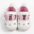 thumbnail image 4 of Infant Baby Girls Soft Sole Bowknot Princess Wedding Dress Mary Jane Flats Prewalker Newborn Light Baby Sneaker Shoes White 9-12 Months, 4 of 7