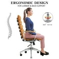 thumbnail image 4 of CAROCC High Back Executive Office Chair with Armrest Adjustable Swivel Chair in Durable Vegan Leather Modern Office Chair Ergonomic Desk Chair for Extra Back & Lumbar Support, 4 of 8