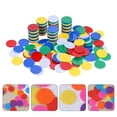 thumbnail image 4 of Miangastore Round Plastic Game Coins Classroom Counters 200Pcs 1.9In X 0.2In, 4 of 9