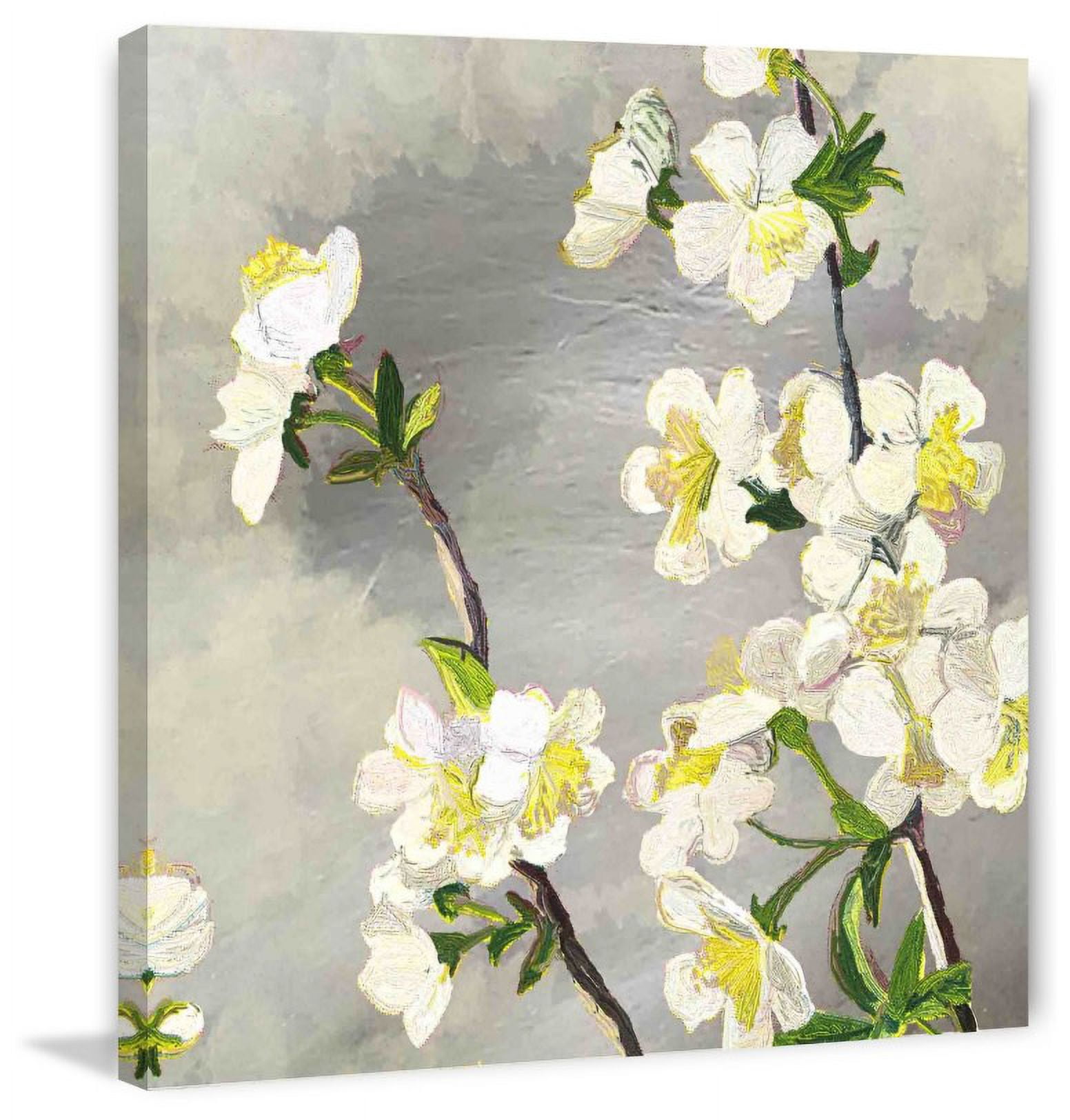 Marmont Hill "Silver Background" Painting Print on Canvas