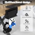 thumbnail image 5 of Soporte para Control de Consola de Juegos Giratorio con Abrazadera para Debajo del Escritorio, Soporte para Auriculares, Soporte Compacto para Consola de Juegos Portátil., 5 of 5