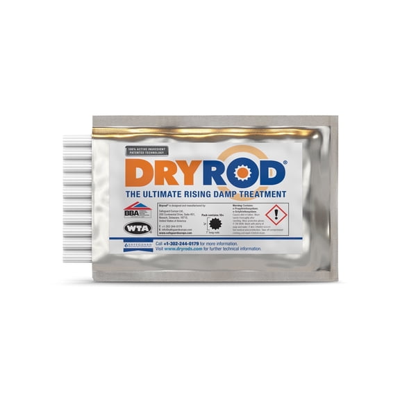 Damp Proofing Rods (10 Pack) - BBA-Approved Rising Damp Treatment, Stronger Than DPC Injection Cream