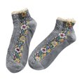 thumbnail image 3 of Prettyia - Calcetines de para mujer y niña, calcetines de verano, calcetería acogea, tamaño libre gris Colcomx Calcetines Algodón Barco, 3 of 8