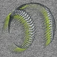 thumbnail image 2 of Boy's Lost Gods Abstract Green Baseball Performance Graphic Tee Charcoal Heather Large, 2 of 4