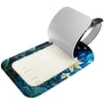 thumbnail image 2 of Square 2Pack PU Leather Plants under the Stars Cruise Luggage Tag with Privacy Cover and Name ID Tag for Travel Handbags Backpacks Luggage Tags, 2 of 6