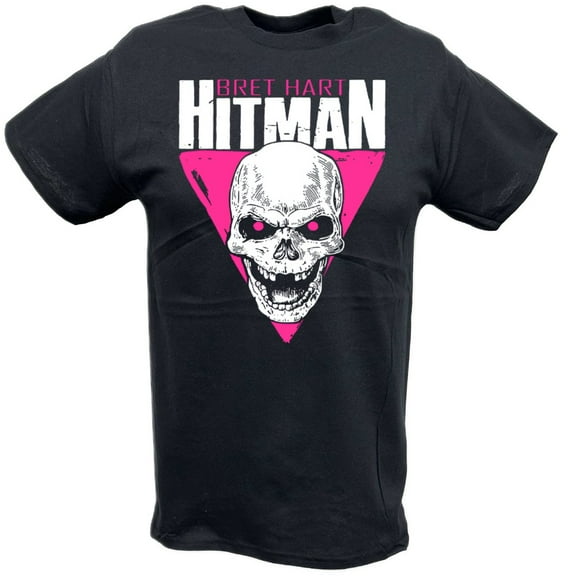 Bret Hart Hitman Skull Logo T-shirt