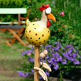 thumbnail image 4 of Decoración de jardín decoración de pollo, decoración de jardín de pollo amarillo Jormftte MZQ-0584-1, 4 of 7
