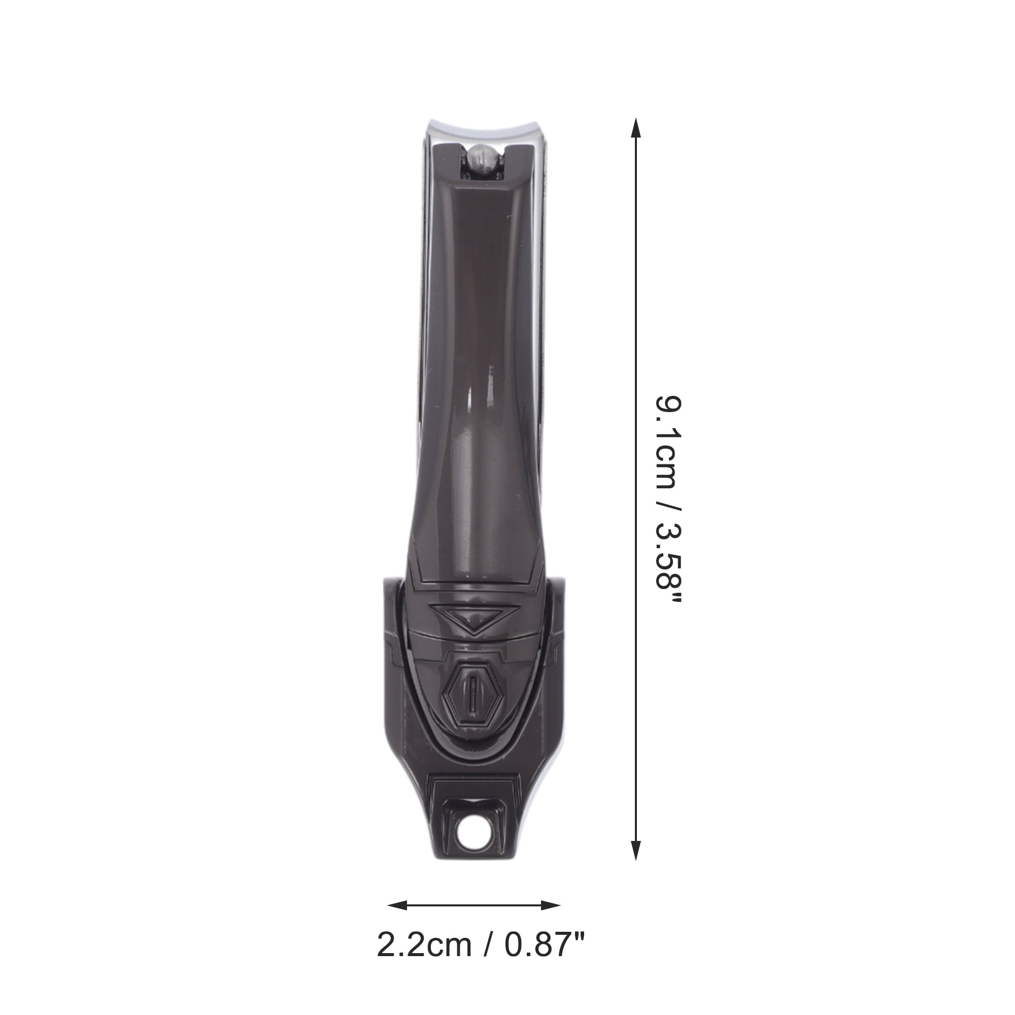 Unique Bargains 1pc Fashion Nail Clipper 3.58"x 0.87" Titanium Tone Large