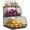 With Wooden Lid-2-tier Large, variant on 2-tier Large Wire Storage Basket With Wooden Lid, Kitchen Produce Organizer