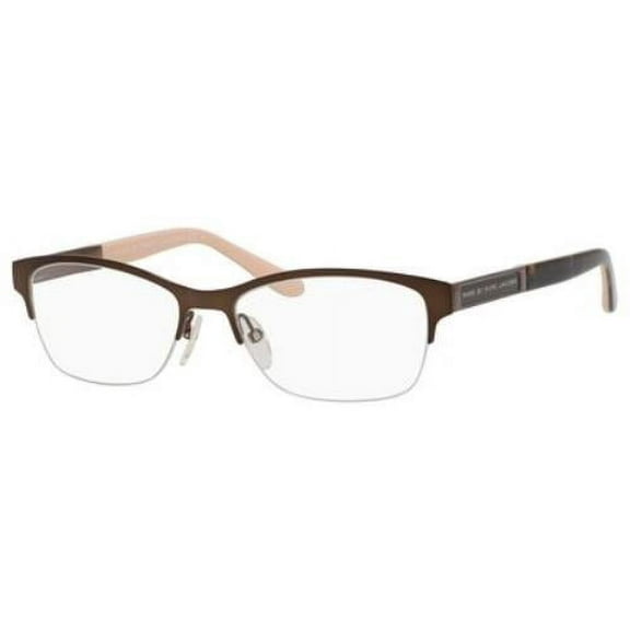 MARC JACOBS 636 EYEGLASS FRAME/GLASSES ADJUSTABLE NOSEPADS HALF-RIMLESS DESIGN
