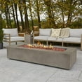 thumbnail image 2 of Real Flame 70" Rectangle LP Fire Table with Gas Conversion Kit in Mist Gray, 2 of 9