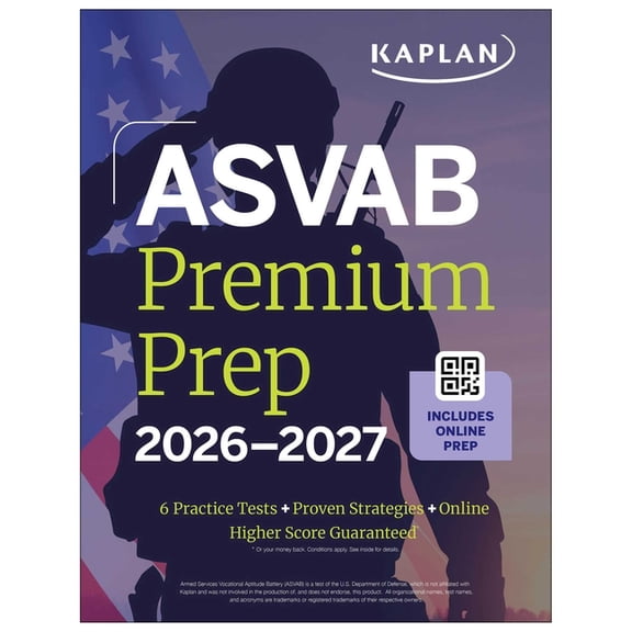 Kaplan Test Prep ASVAB Premium Prep 2026-2027, (Paperback)