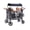 Gray, variant on ICEEIF 4 Seater Wagon Stroller for Kids, Foldable Stroller Wagon with Snack Tray, Large Storage Bags, Phone Cup Holder, Removable Canopy and Adjustable Push Handle, Gray