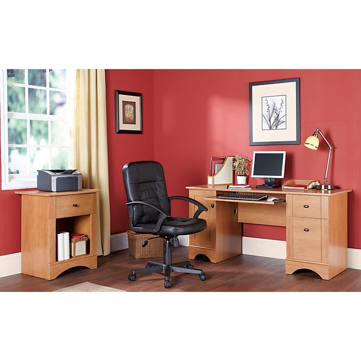 Realspace Dawson 60 Computer Desk Canyon Maple Walmart Com