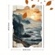 thumbnail image 3 of Qisvanset 12x16 Inch 2D Flat Framed Canvas Art, Vintage Blossom Tree Landscape Modern Farmhouse Home Wall Art, 3 of 5