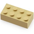 thumbnail image 2 of Juego de bloques Building Blocks Toy Feleph 2x4 Bricks Tan, 320 piezas, 2 of 6