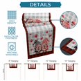 thumbnail image 6 of Red Valentine's Day Table Runner - 70 Inch Long Love Heart Gnomes Grey Plaid Cotton and Linen Blended Dress Scarves Farmhouse Table Runner for Kitchen Dining, Coffee Table, 13" x 70", 6 of 8