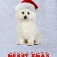 thumbnail image 2 of CafePress - Bichon Frise Christmas - Cute Infant Baby Football Bodysuit, 2 of 3