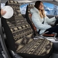 thumbnail image 2 of Uorisanigo 2PCS Car Seat Covers for Front Seats, Premium Coral Velvet Fabric Bear Nation Aztec Auto Seat Protectors, Universal Driver Interior Accessories for Car, Truck, SUV, 2 of 7