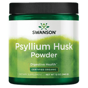 Swanson Psyllium Husk Powder - Certified Organic 12 oz Powder