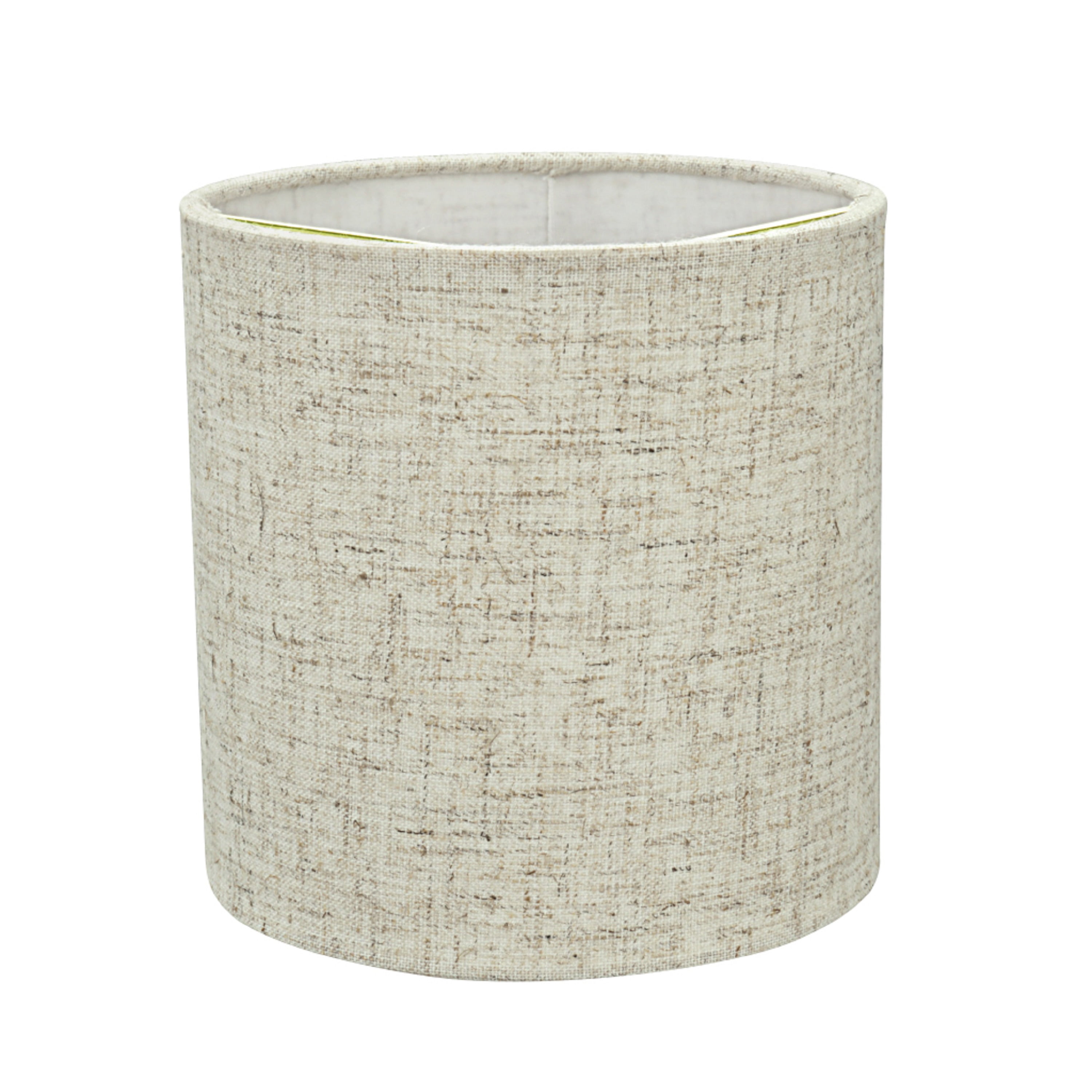 Aspen Creative 31196 Transitional Drum (Cylinder) Shaped Clip-On Construction Lamp Shade in Beige, 5" wide (5" x 5" x 5")