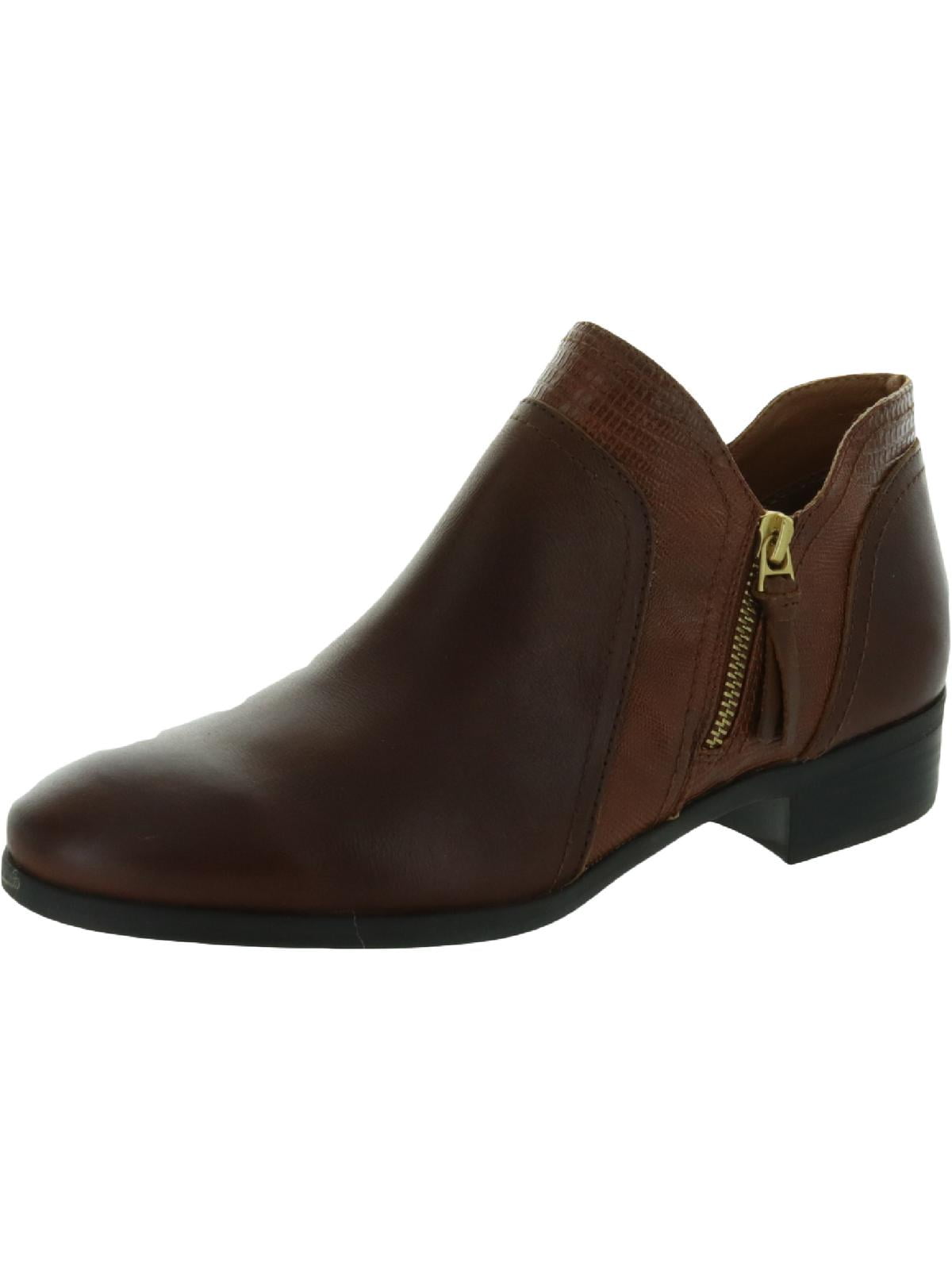 Serah Booties Leather Ankle Boots Brown 