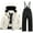 z51101_a-Black, variant on Baby Toddler Snowsuit Winter Zipper Puffer Coat Jacket Snow Pants Bib Winter Boys Girls Two Piece Outfit Snow Suit(z51101_e-Black, 12-24 Months)