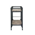 thumbnail image 4 of ACME Jorgensen Rectangular Wooden Serving Cart with 2 Shelves in Black, 4 of 27