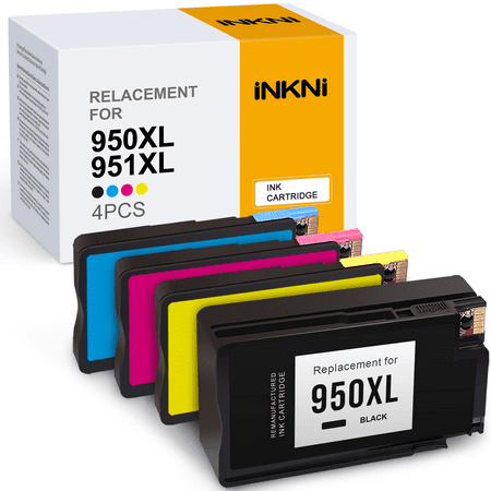 950XL 951XL Ink Cartridge for HP 950XL 951XL 950 XL 951 XL for Officejet Pro 8610 8600 8615 8620 8625 8100 276dw 251dw Printer (1 Black  1 Cyan  1 Magenta  1 Yellow  4 Combo Pack) 950XL 951XL Ink Cartridge for HP 950XL 951XL 950 XL 951 XL for Officejet Pro 8610 8600 8615 8620 8625 8100 276dw 251dw Printer (1 Black  1 Cyan  1 Magenta  1 Yellow  4 Combo Pack) · 1 x 950 XL Black High-yield ink cartridge · 1 x 950 XL Magenta High-yield ink cartridge · 1 x 950 XL Cyan High-yield ink cartridge · 1 x 950 XL Yellow High-yield ink cartridge Compatible For Printers： HP OfficeJet Pro 251dw / 271dw / 276dw HP OfficeJet Pro 8100 / 8600 / 8610 / 8615 HP OfficeJet Pro 8620 / 8625 / 8630 / 8640 / 8660 Page Yield is up to 2300 pages per 950 XL Black ink cartridge and 1500 pages per 950 XL Tricolor ink cartridge at 5% coverage (A4/Letter). Note : 1. Do not touch copper electric shock or ink nozzles. Touching these areas can cause ink nozzles to clog  not spray  and poor electrical connections. 2. If the printer installation of ink cartridges after the prompt“Ink cartridge failure/ink cartridge problems/ink door problems” and other issues  it is recommended to try to restart the printer. 3. If the printer can not be resolved after reboot  please remove the cartridge  use the box in the eraser gently clean the chip  and use the printer s cleaning function to clean.