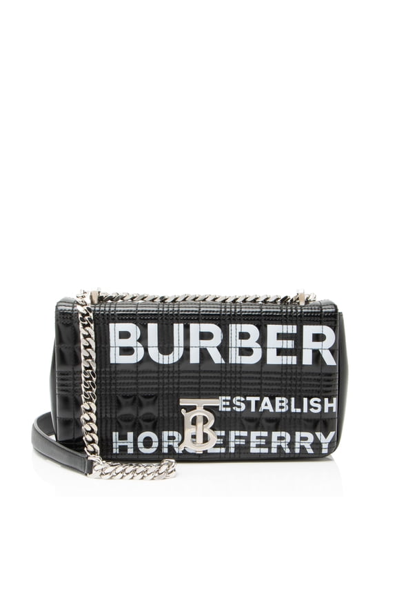 Pre-Owned Burberry Quilted Leather Horseferry TB Shoulder Bag