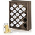 thumbnail image 3 of Spice Rack Organizer Wooden Herb Spice Shelf Stand 20 Glass Jars, 3 of 7