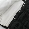 thumbnail image 4 of Kaemgyyd Infant Baby Girls Quilted Puffer Jacket Winter Fashion Long Sleeve Button down Crop Padded Coat with Pockets 9 M-6 Y, 4 of 6