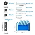 thumbnail image 4 of 2X Dispositivo de Seguridad de Tablero de Plumas Mejorado Tablero de Plumas Apilable Que Se Adapta una la MayoríA de las Sierras de Mesa EstáNdar, Ranuras en T y Rieles en T, Azul, 4 of 5