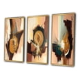 thumbnail image 3 of Designart "Infinite Possibilities in Terra Rosa's Realm II" Abstract Framed Wall Art Set Of 3 - Brown Modern Frame Canvas Set For Living Room Decor, 3 of 6