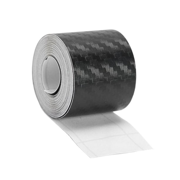 Adhesivo 3D de fibra de carbono para coche, tiras de palos, rollos, protector, duradero. 3cmx5m