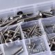 thumbnail image 2 of Guitar Repair Screw Kit Electric Acoustic Guitar Mounting Screws Strap Buckles Kit Luthier Tool with Tweezers Silver, 2 of 4