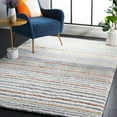 thumbnail image 2 of SAFAVIEH Berber Azalea Abstract Shag Area Rug, 4'5" x 6'5", Blue Rust/Ivory, 2 of 8