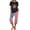 Pat7-flag, variant on Womens Pajamas Set Short Sleeve Pajama for Women Sets Sleepwear Tops with Capri Pants Pj Set