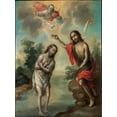 thumbnail image 2 of Enríquez, Nicolas 19x24 White Modern Wood Framed Museum Art Print Titled - The Baptism of Christ, 2 of 4